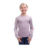 Camiseta funcional para niños Sensor Merino DF Logo Up Mystic Violet