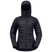 Chaqueta de plumón para mujer Norrona falketind down750 Zip Hood negro Caviar Black