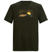 Camiseta de hombre Regatta Fingal verde oscuro DkKhakiMrl