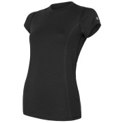 Camiseta de mujer Sensor Merino Wool Active kr.r. negro Black