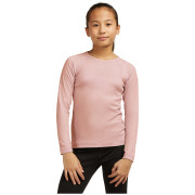 Camiseta funcional para niños Icebreaker K 200 Oasis LS Crewe Pink Quartz