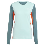 Camiseta funcional de mujer Adidas Multi Synt Ls W verde/naranja