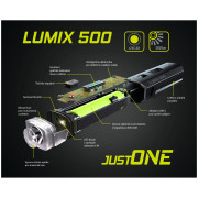 Luz delantera Just One LUMIX 500