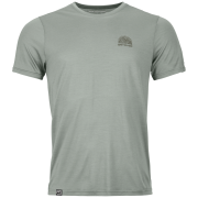 Camiseta funcional de hombre Ortovox 120 Cool Tec Mtn Stripe gris Green Sage