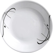 Plato Brunner Deep Plate ø 21cm blanco/negro