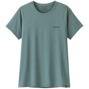 Camiseta de mujer Patagonia Women's Capilene Cool Daily Shirt - Boardshort Logo verde Blue Sage - Light Blue Sage X-Dye