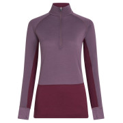 Camiseta funcional de mujer Icebreaker Women Mer 200 ZoneKnit LS Half Zip violeta Dkber/Greplu/Cb