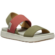 Sandalias de mujer Keen Elle Backstrap W verde claro martini olive/baked clay