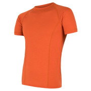 Camiseta funcional de hombre Sensor Merino Air kr.r. naranja tmavě oranžová