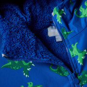 Abrigo impermeable para niños Regatta Junior Changing Robe Olymp Blue Dino