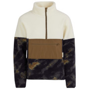Sudadera de mujer Fundango Riva Hybrid Pullover beige/marrón forest night