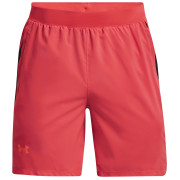 Pantalones cortos de hombre Under Armour Launch 7" Shorts rojo Chakra / Black / Reflective