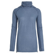Sudadera de mujer Icebreaker Wom Mer 400 RealFleece Grid Pulover Hood azul/gris Dawn
