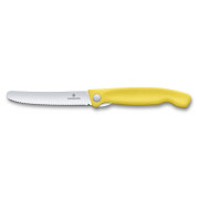 Cuchillo plegable Victorinox Swiss Classic - vlnkové ostří amarillo Yellow