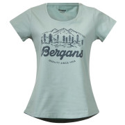 Camiseta de mujer Bergans Classic V2 W Tee azul claro Misty Forest