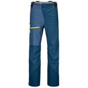 Pantalones de hombre Ortovox 3L Ortler Pants M azul petrol blue