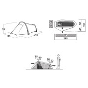 Tienda de campaña de senderismo Easy Camp Sarek 1