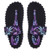 Sandalias de mujer Gumbies Slingback Purple Haze negro/violeta černá/fialová