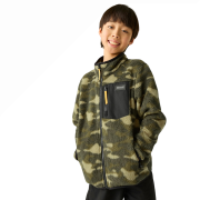 Sudadera funcional para niños Regatta Junior Frankie Warm Fleece Bark Green Camo