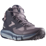 Calzado de senderismo para mujer Salomon Predict Hike Mid Gore-Tex marrón/azul Quail / Night Sky / Astral Aura