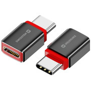 Adaptador Swissten Dataguard With Data Blocking USB-C (Male) / USB-C (Female)