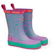 Botas de agua para niños Affenzahn Rainboot Vegan Plashy Owl violeta Owl