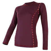 Camiseta funcional de mujer Sensor Merino Air 2022 violeta DarkBurgundy