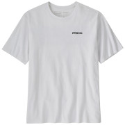 Camiseta de hombre Patagonia P-6 Logo Responsibili Tee blanco White