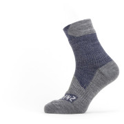 Calcetines impermeables SealSkinz Bircham gris/azul Navy Blue/Grey Marl