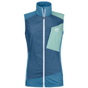 Chaleco de mujer Ortovox Windbreaker Vest W azul Petrol Blue