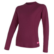 Camiseta de mujer Sensor DF Merino Wool dl.r. violeta Lilla