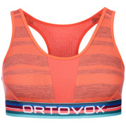 Sujetador deportivo Ortovox 185 Rock'N'Wool Sport Top naranja Coral