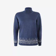 Cuello alto de mujer Kama 5052 azul light blue