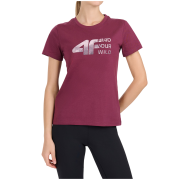 Camiseta de mujer 4F Tshirt F3496 rosa Dark Pink