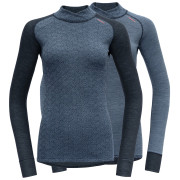 Camiseta funcional de mujer Devold Kvitegga Merino 230 Cross Neck