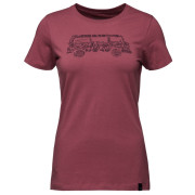 Camiseta de mujer Black Diamond SS Vantastic Tee rojo Cherrywood