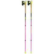 Bastones de carrera de senderos Leki Ultratrail FX.One rosa/amarillo neonpink-black-neonyellow