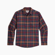 Camisa de hombre Royal Robins Lieback Organic Cotton Flannel L/S burdeos Wine Oak Pld