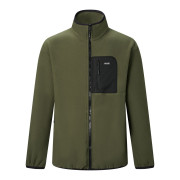 Sudadera funcional de hombre Regatta Frankie Full Zip Fleece khaki DarkKhak/Blk