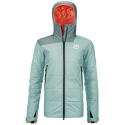 Chaqueta de mujer Ortovox Swisswool Zinal Jacket W azul claro ice waterfall