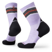 Calcetines de mujer Smartwool W Run Targeted Cushion Mid Crew violeta/negro Ultra Violet