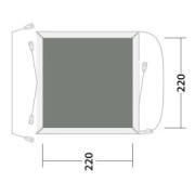 Alfombra para tienda Outwell Cozy Carpet Daytona Air / Pine Hills