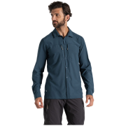 Camisa de hombre Craghoppers NosiLife Pro Long Sleeved Shirt V azul oscuro Blue Stone