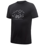 Camiseta funcional de hombre Sensor Merino Active Pt Van Life negro