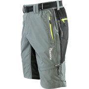 Pantalones cortos de hombre Silvini Rango MP857 gris/amarillo CloudLime