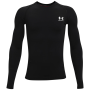 Camiseta funcional para niños Under Armour UA HG Armour LS Black negro/blanco Black / / White
