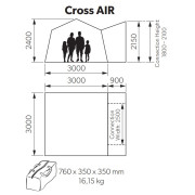 Carpa de autocaravana/furgoneta Kampa Cross AIR