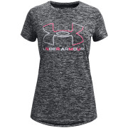 Camiseta para niños Under Armour Tech BL Twist SS negro Black / Steel / Cerise