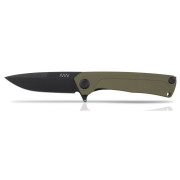 Navaja Acta non verba Z100 DLC/Plain Edge, G10 verde Olive/Black