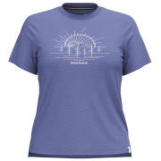 Camiseta de mujer Smartwool Mountain Sol Short Sleeve Graphic Tee azul nightfall blue